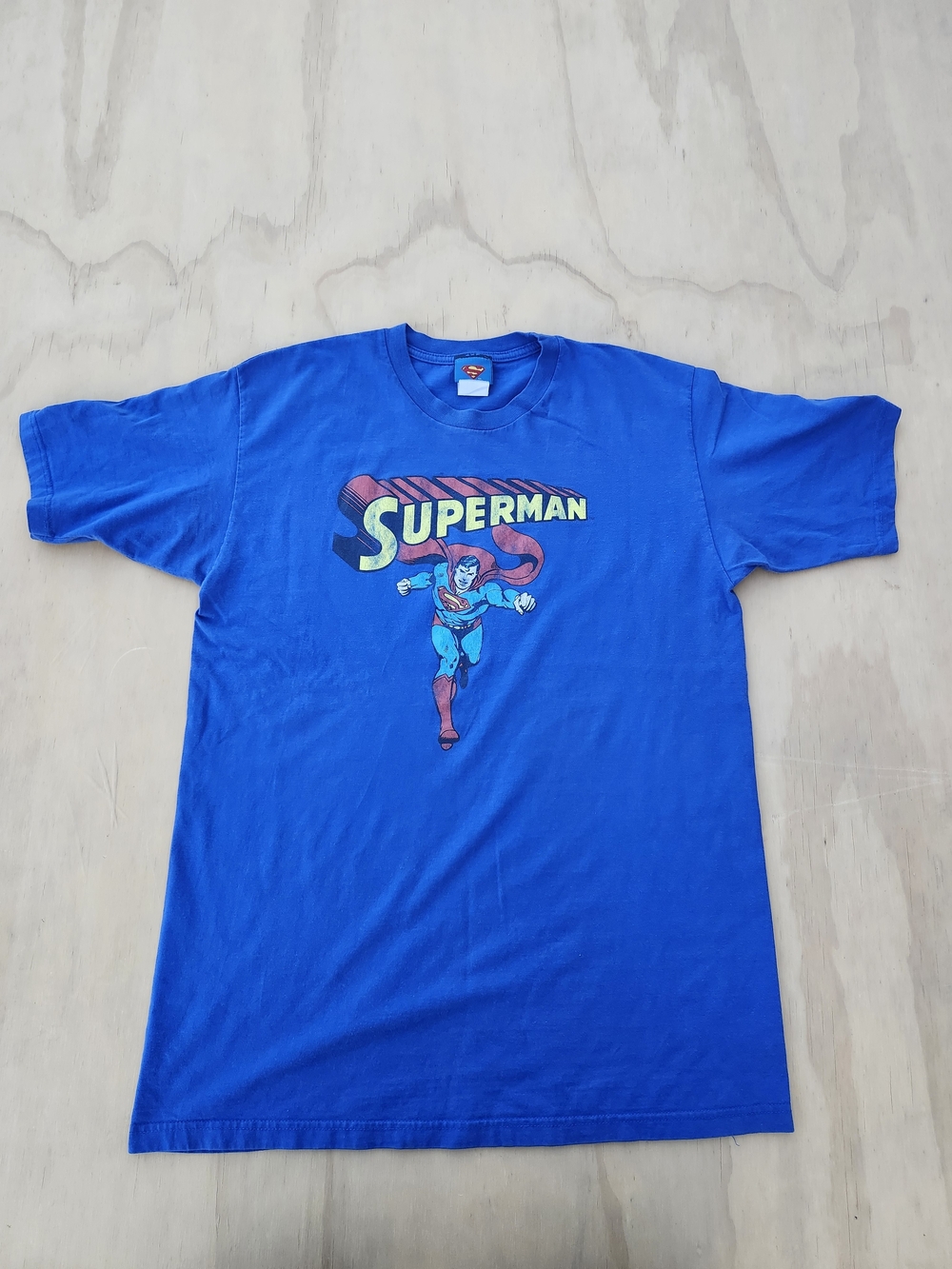 Vintage 2006DC Comics Superman Graphic Tee - Bright Blue L
